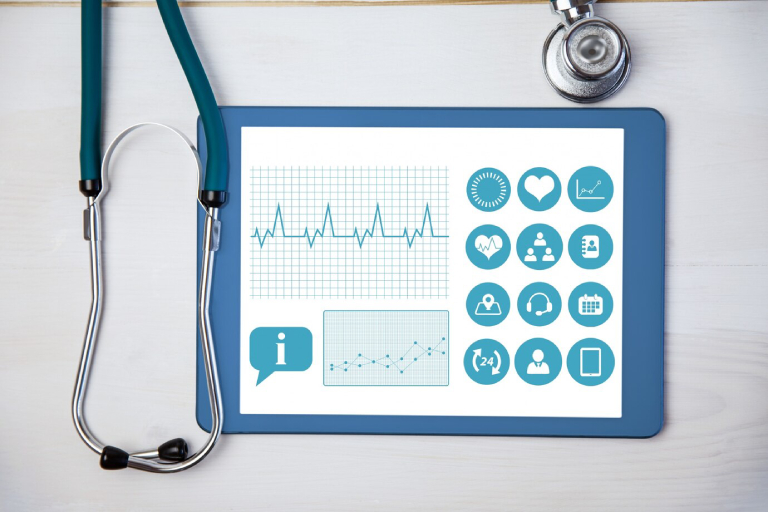 Wellness data dashboard displaying employee health metrics